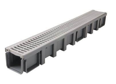 Caniveau avec grille PVC - A15 - L100 int/130 ext Connecto