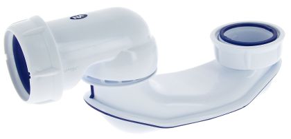 Siphon de baignoire EASYBAIN®, articulé, orientable, en plastique blanc, Ø 40 mm
