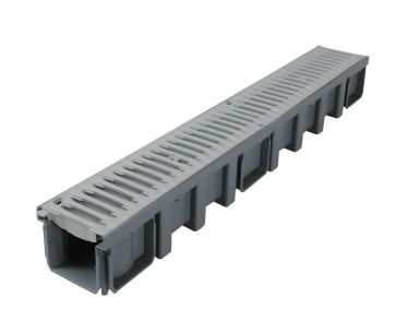 Caniveau avec grille PVC - B125 - L100 int/130 ext Connecto