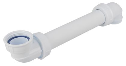 Tubulure de lavabo, technologie bi-injection, sortie arrière, Ø 32 mm