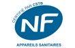Certifié par CSTB NF Appareils sanitaires