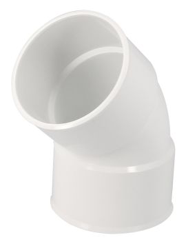 Coude ff 45' d.80 blanc
