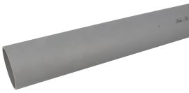 Pvc tube evacuation d.90 ep.3,0 - m/m a coller barre de 4m gris