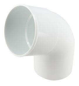 Coude pour tube de descente eau pluviale male/femelle 67°30 diametre 80 blanc