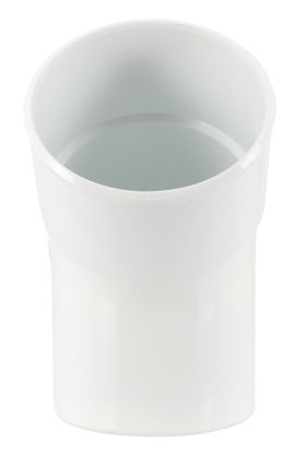 Coude pour tube de descente eau pluviale male/femelle 45° diametre 80 blanc
