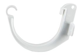 Crochet bandeau plastique pour profile de 16 blanc